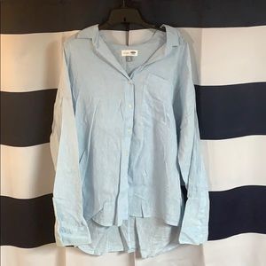 Old Navy boyfriend collard shirt